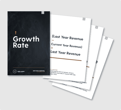 A set of growth rate flashcards.