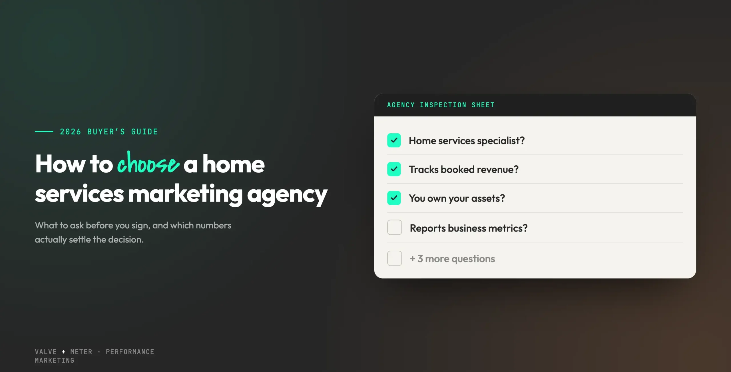 How to Choose a Home Services Marketing Agency (2026 Buyer’s Guide)